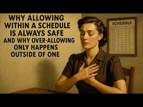 Allowing Within a Schedule is ALWAYS Safe and The Only Way to Heal Deeply