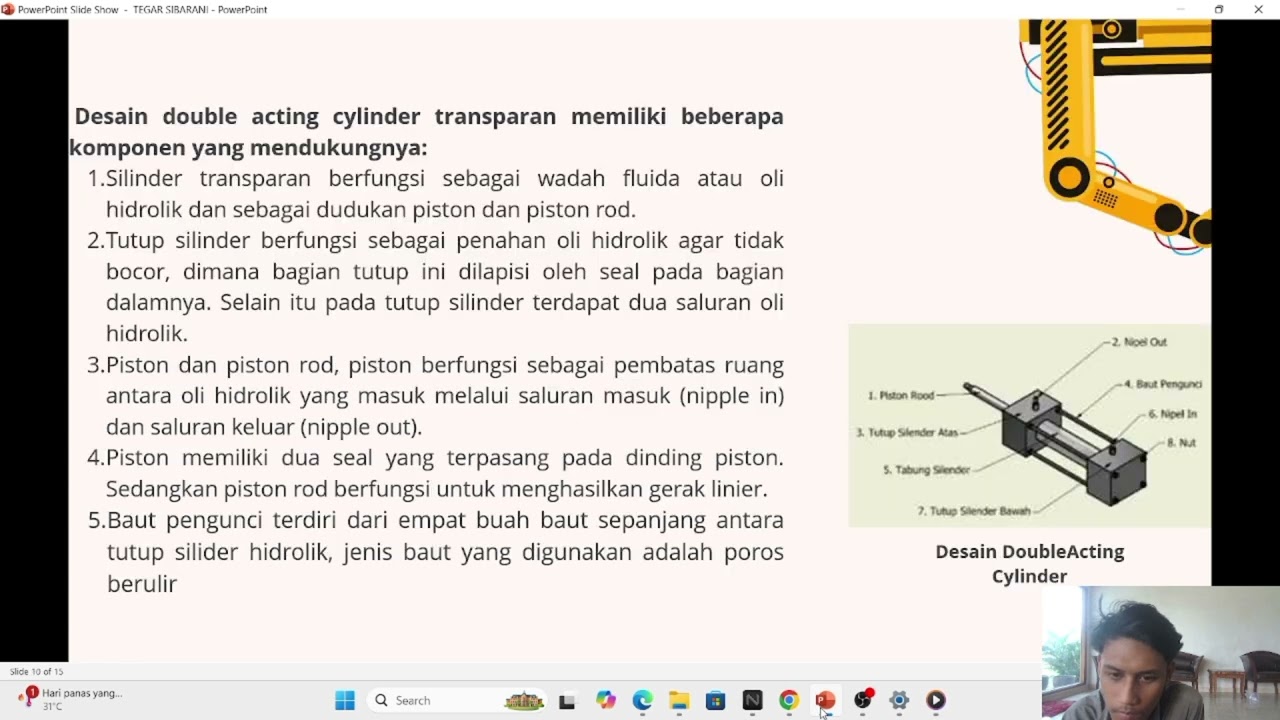 Tugas ppt Sistem Hidrolik dan Pneumatic tegar/21520013