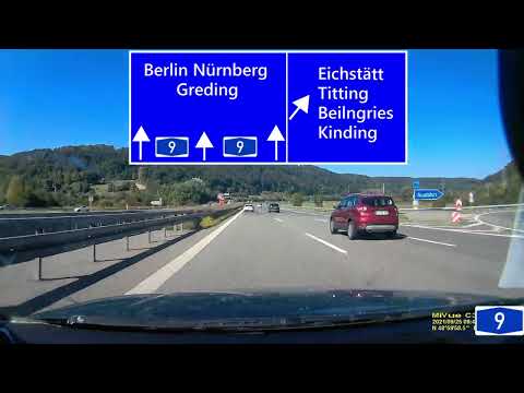 A9: Lenting - Nürnberg/Feucht (A73) / Germany