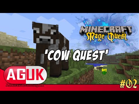 Modded Minecraft - FTB Mage Quest #02- Cow Quest!