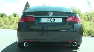 Video: Fox Edelstahl Duplex Sportauspuff Honda Accord 8 CU1 Limousine/Tourer