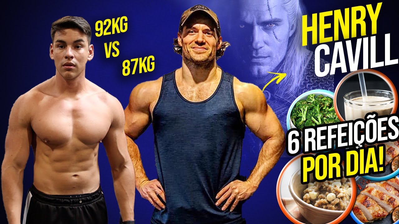 FIZ A DIETA DO HENRY CAVILL (Witcher, Superman) POR 1 DIA! // Dieta dos Famosos na PRÁTICA!!