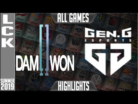 DWG vs GEN Highlights ALL GAMES | LCK Summer 2019 Week 10 Day 4 | Damwon Gaming vs Gen.G