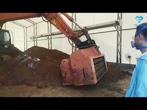 Contaminated Soil Treatment by Screening Bucket