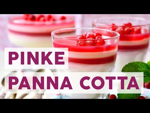 Allererste Sahne! Bei dieser pinken Panna Cotta isst das Auge mit.