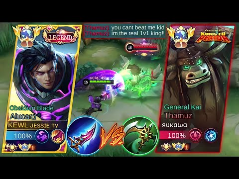 GLOBAL ALUCARD VS TOP 1 GLOBAL THAMUZ TRASHTALKER🔥 | WHO IS THE KING OF LIFESTEAL? | BEST BUILD!