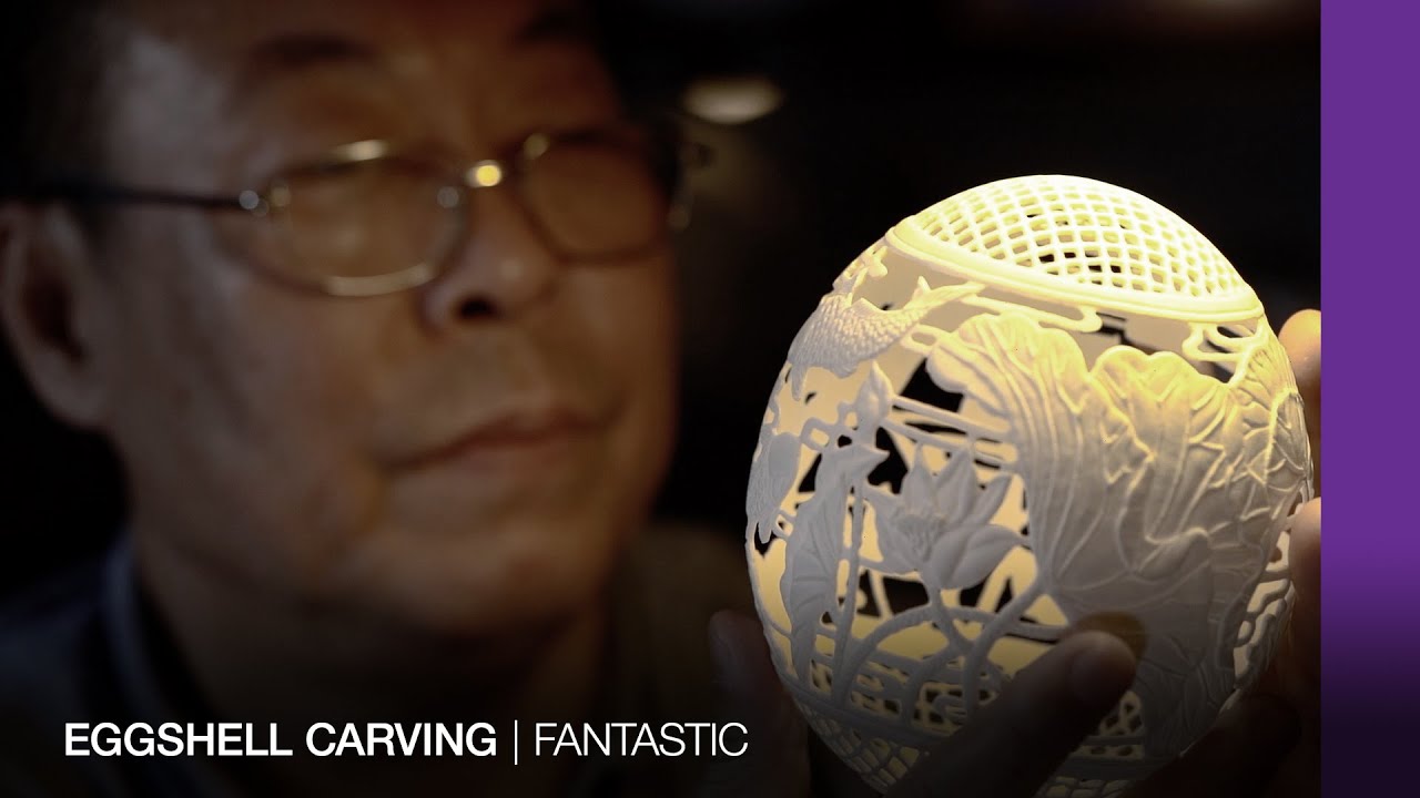 FANTASTIC | Eggshell carving