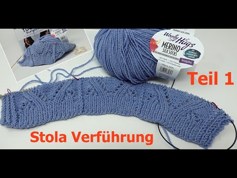 Stola Verführung - stricken - Teil 1