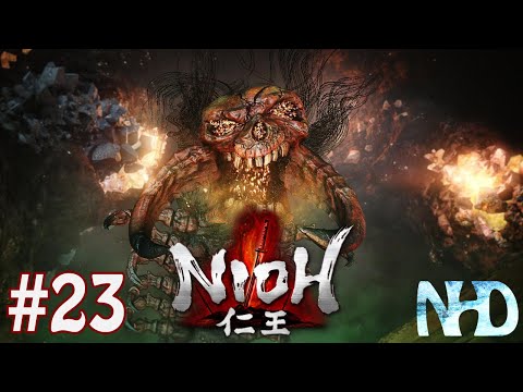 Let's Play Nioh (pt23, the struggle) Great Centipede (Boss)