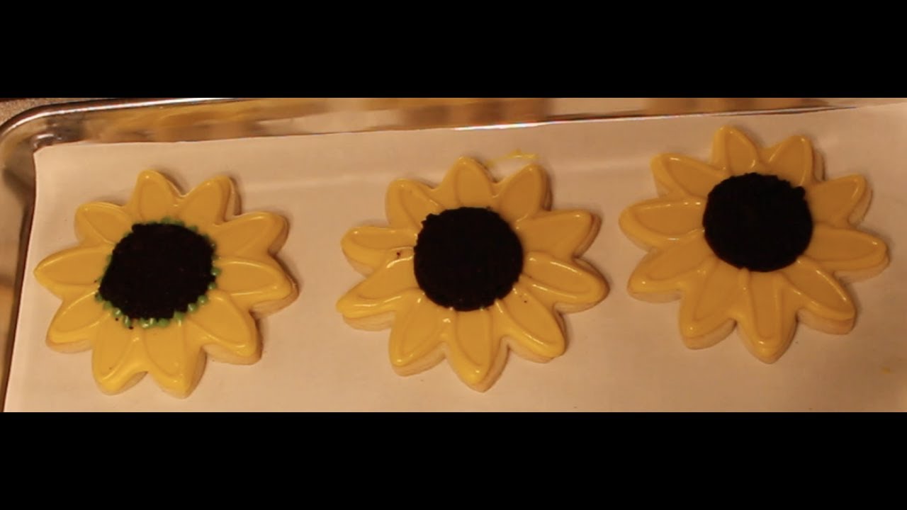 Sunflower Cookie Tutorial