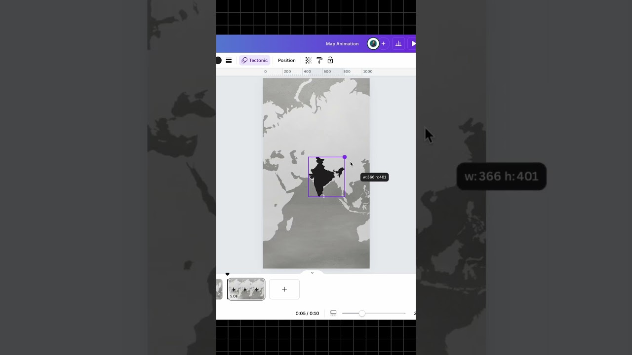 Map Animation Using Canva | Canva Tutorial 2024 @digitalcontouring