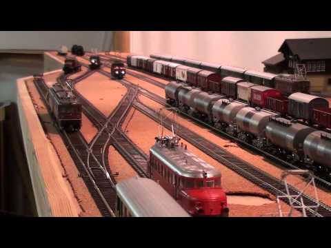 BLS Ae 8/8 & SBB Ce 6/8 on the layout.