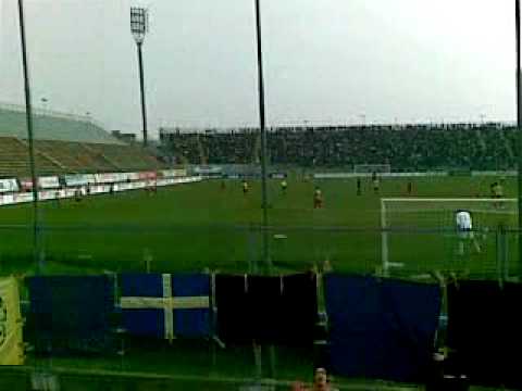 15/03/09: Cremonese-Pergocrema: tifo nella curva cremasca!