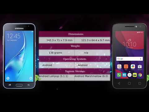 Samsung Galaxy J3 (2016) vs Alcatel Pixi 4 (4) - Phone comparison