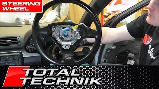 How to Remove Steering Wheel COMPLETE GUIDE | Audi A4 S4 RS4 | B6 B7 (2001-2008)