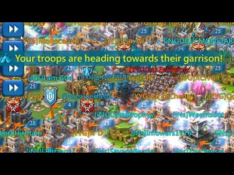 Lords Mobile - DEFENDING AGAINST RALLIES WITH GARRISON!