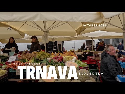 Life in Slovakia 4K - Walking Around Trnava