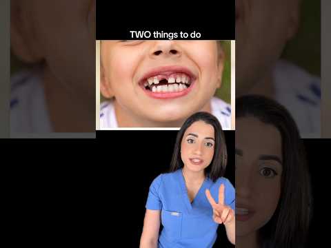 KNOCKED OUT baby tooth & what to do😰