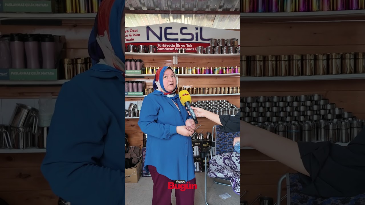 Kahramanmaraş Ağustos Fuarı'nda dikkat çeken esnaf yorumu