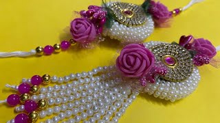 DIY | Couples Rakhi/Fancy Rakhi/ Bhaiya Bhabhi Handmade Rakhi Making Ideas For Rakshabandan