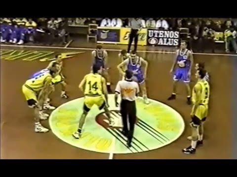 LKL. Plungės Olimpas - Klaipėdos Neptūnas 1996 02 09