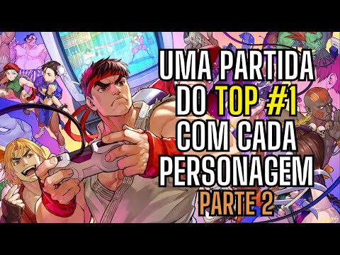 SF6 👊 Uma Partida (Ranked) do Top #1 Mundial (LP) de Cada Personagem 👊 Street Fighter 6 - Parte 2