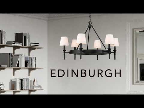 Elegant Lighting | Traditional Chandelier | Chandelier Shades | Edinburgh by Golden Lighting