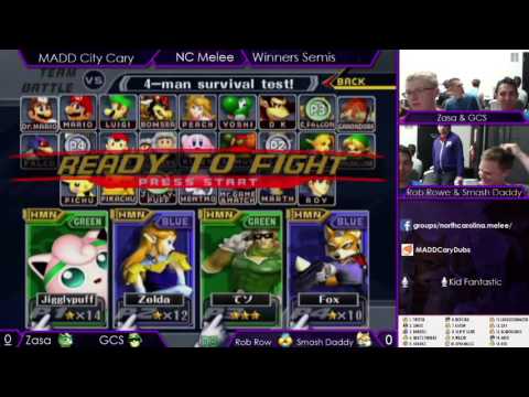 Zasa & GCS vs Rob Rowe & Smash Daddy - MADD Cary | WSemis