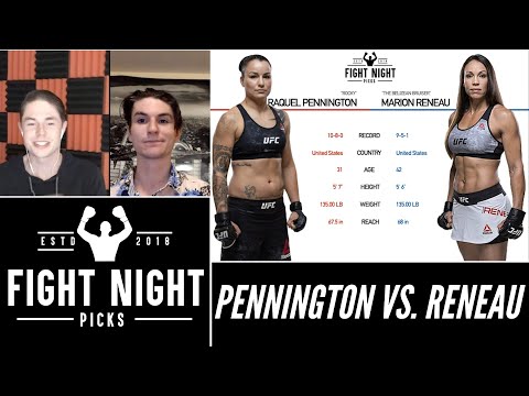 UFC Fight Night: Raquel Pennington vs. Marion Reneau Prediction