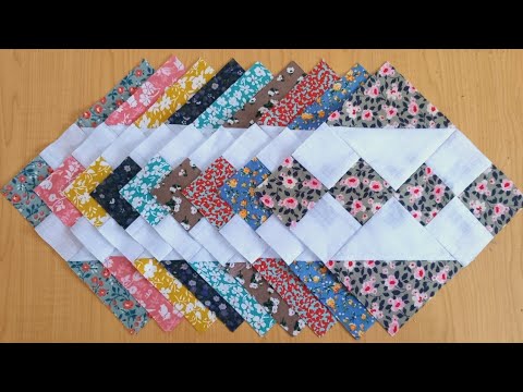 You probably have never seen this sewing technique before. Beautiful Quilt Block.