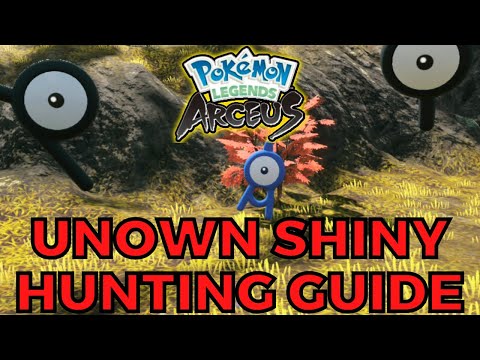 How to Shiny Hunt Unown Guide in Pokemon Legends Arceus