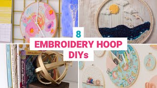 These 8 Embroidery Hoop Crafts Are Perfect For the Weekend