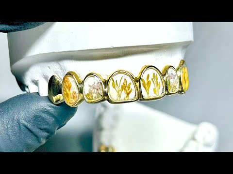 Turning Real Flowers into Gold Grillz – Full Process