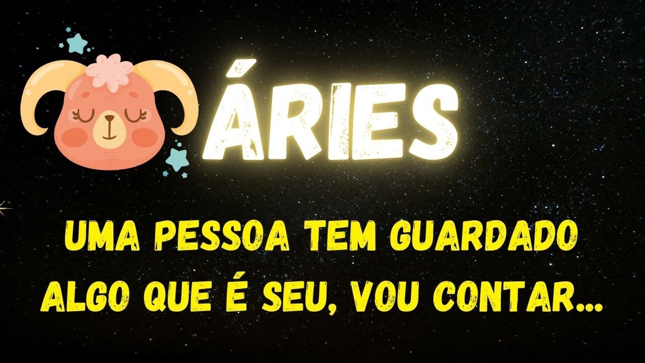 ♈️ÁRIES🤔UMA PESSOA TEM GUARDADO ALGO QUE É SEU, VOU CONTAR...