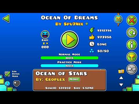 Geometry Dash | Ocean Of Dreams by Spu7Nix 100% (Easy 2*) | All Coins