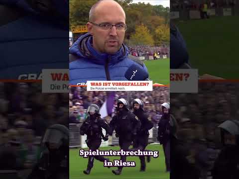 Spielunterbrechung beim Sachsenpokal in Riesa!