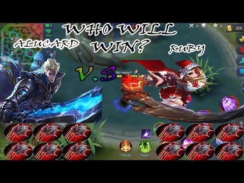 Mobile Legends Alucard V.s Ruby same Item (bloodlust axe)