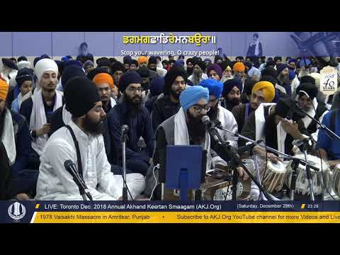 070 Toronto Dec. 2018 - Saturday PM - Raensabaayee Keertan - Bhai Sarabpreet Singh Jee Montreal