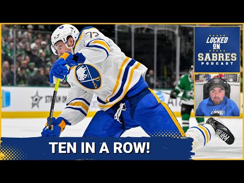 Tage Thompson carries Buffalo Sabres to their tenth win in a row against the Dallas Stars!