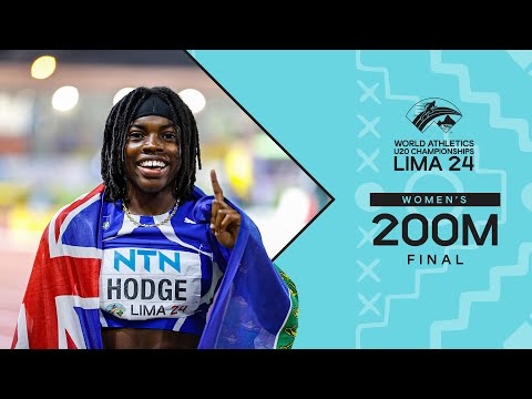 Hodge 🇻🇬 beats Lewis 🇦🇺 in epic 200m showdown | World Athletics U20 Championships Lima 2024