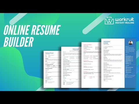 Online AI Resume CV Builder video thumbnail