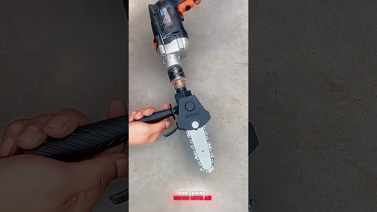 Convenient auxiliary tools for sawing wood with an electric drill 🛠️🪚🪓