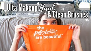 ULTA SHOPPING HAUL & HOW TO CLEAN YOUR MAKEUP BRUSHES // CLEANING MOM