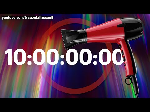 ASMR White Noise Hair Dryer (Blow Dryer) with 10-Hour Timer - Relax & Focus