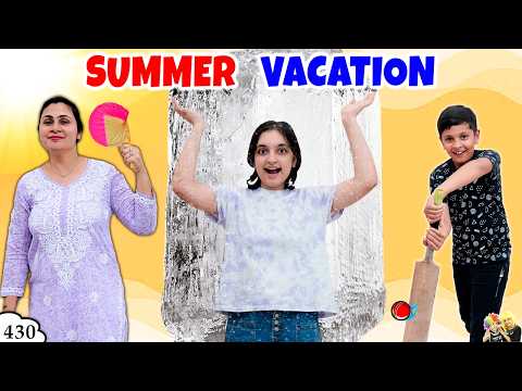 SUMMER VACATION | Types of people in summers | Garmi ke din | Aayu and Pihu Show