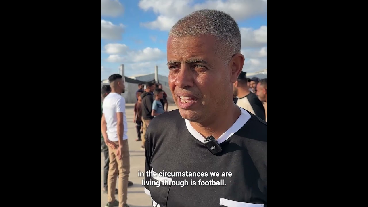As football fever grows worldwide, Gaza players take to makeshift fields