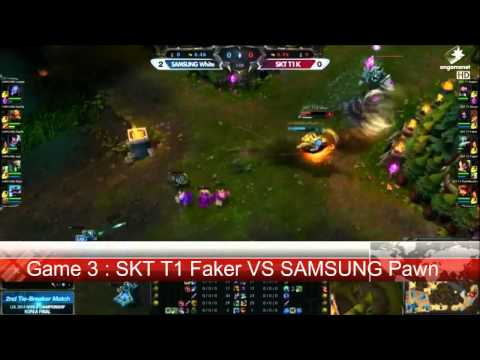 [ KR.Regional'14 ] Faker vs Pawn - SKT T1 K vs Samsung White - Tiebreaker