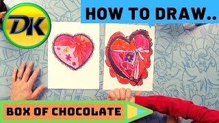 How to Draw a Valentines Box of Chocolates