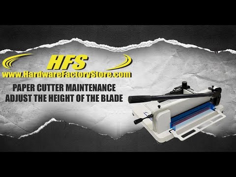 Paper cutter support video thumbnail