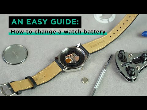 How to change a watch battery - 3 techniques!